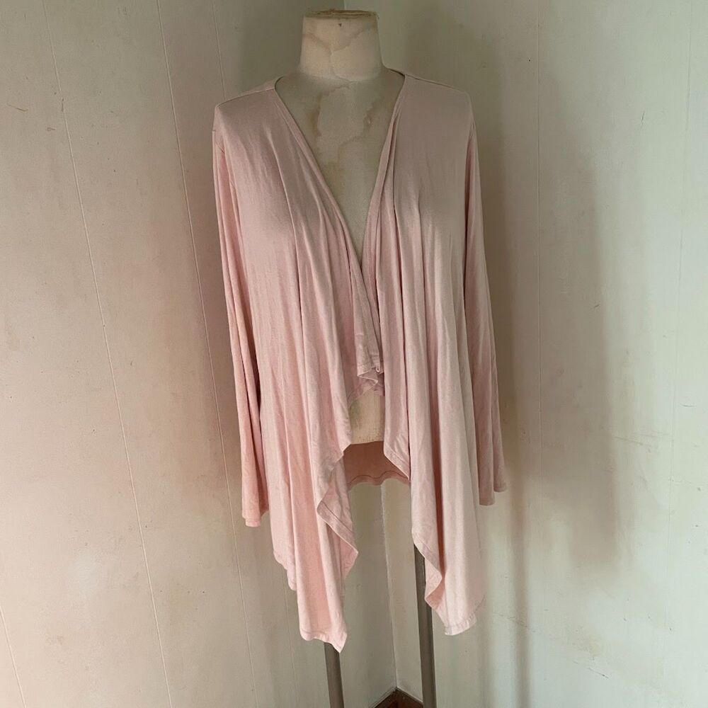 SOMA Live LOUNGE WEAR Luxuriously Soft CARDIGAN Peach Buff L